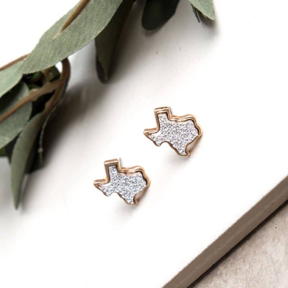 New Druzy Stud Earrings in silver
